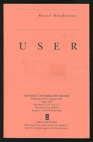 Seller image for User for sale by Between the Covers-Rare Books, Inc. ABAA