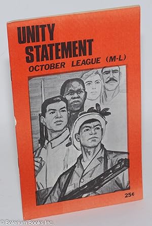 Imagen del vendedor de Statement of political unity of the October League (M-L) a la venta por Bolerium Books Inc.