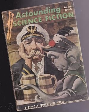 Seller image for Astounding Science Fiction November 1958 -- Our Lonely Planet, Stimulus, Unhuman Sacrifice, Goliath and the Beanstalk, Gifts, A Bicycle Built for Brew (part one of two) for sale by Nessa Books