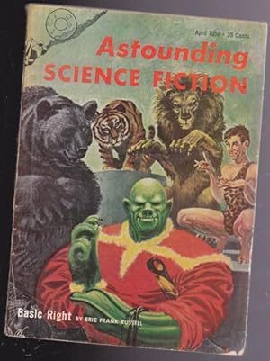 Imagen del vendedor de Astounding Science Fiction April 1958 -- A Pair of Glasses, Revolt!, Basic Right, The Man Who Counts (conclusion) a la venta por Nessa Books