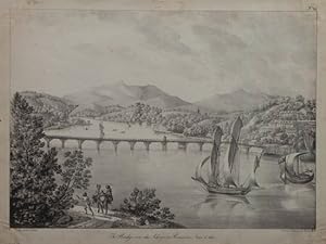 Bild des Verkufers fr The Bridge over the Adour, at Bayonne. June 6. 1821 Planche: N 24. zum Verkauf von Buch- und Kunst-Antiquariat Flotow GmbH