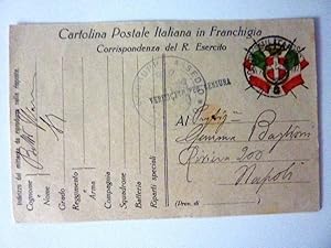 Militaria "Cartolina Postale Intaliana in Franchigia - Corrispondenza del R. ESERCITO - Comando G...