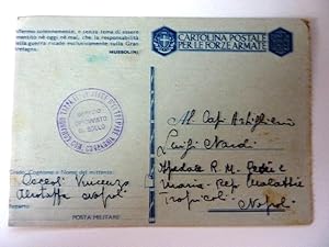 Militaria "CARTOLINA POSTALE PER LE FORZE ARMATE Indirizzata al Capitano Luigi Nardi Ospedale R.M...