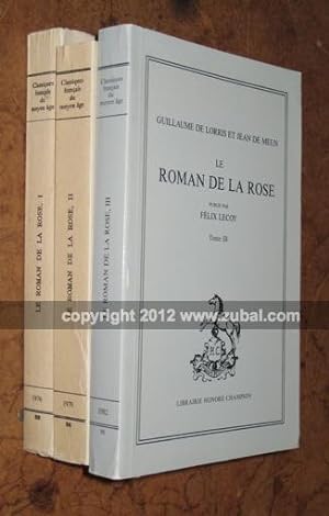 Immagine del venditore per Le Roman de la Rose (Trois Tomes). venduto da Zubal-Books, Since 1961