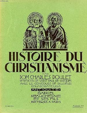 Bild des Verkufers fr HISTOIRE DU CHRISTIANISME, FASC. VI, ANTIQUITE zum Verkauf von Le-Livre
