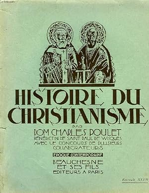 Seller image for HISTOIRE DU CHRISTIANISME, FASC. XXVII, EPOQUE CONTEMPORAINE for sale by Le-Livre