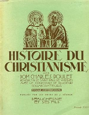 Bild des Verkufers fr HISTOIRE DU CHRISTIANISME, FASC. XXXV, EPOQUE CONTEMPORAINE zum Verkauf von Le-Livre