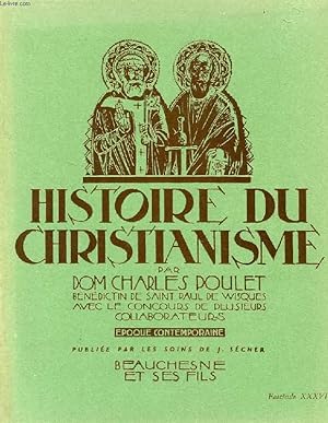 Bild des Verkufers fr HISTOIRE DU CHRISTIANISME, FASC. XXXVI, EPOQUE CONTEMPORAINE zum Verkauf von Le-Livre