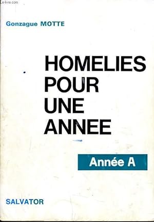 Seller image for HOMELIES POUR UNE ANNEE - anne A for sale by Le-Livre