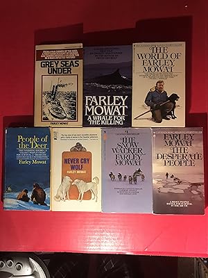 Seller image for A Whale for the Killing, The Desperate People, The World of Farley Mowat, Grey Under Seas, People of the Deer; Never Cry Wolf; The Snow Walker. . 7 Volumes for sale by COVENANT HERITAGE LIBRIS