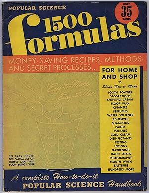 1500 FORMULAS: A complete How-to-do-it POPULAR SCIENCE Handbook - 15th Edition