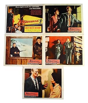 Seller image for SET OF 5 ORIGINAL LOBBY CARDS FROM THE 1957 FILM NOIR "NIGHTFALL" for sale by Captain Ahab's Rare Books, ABAA