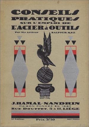Bild des Verkufers fr CONSEILS PRATIQUES SUR L'EMPLOI DE L'ACIER A OUTILS. zum Verkauf von BOOKSELLER  -  ERIK TONEN  BOOKS