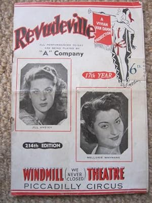 Imagen del vendedor de Windmill Theatre Piccadily Circus - Revudeville "A" Company 214th Edition 1948 a la venta por Creaking Shelves Books