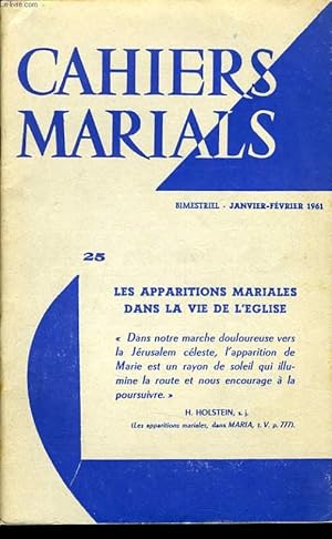 Seller image for CAHIERS MARIALS n25 : Les apparitions mariales dans la vie de l'glise for sale by Le-Livre