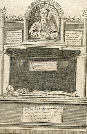 Bild des Verkufers fr Engraving of Colet's Tomb zum Verkauf von Jeremy Norman's historyofscience