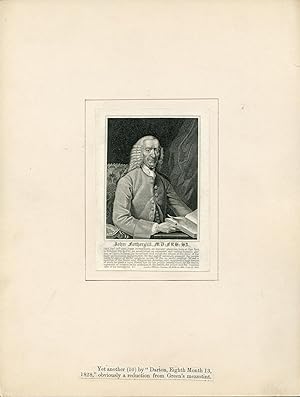 Bild des Verkufers fr Engraved Portrait zum Verkauf von Jeremy Norman's historyofscience