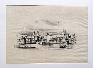Pestalozzi Staetten [Stätten]. Zwanzig Original-Lithographien von Otto Baumberger.