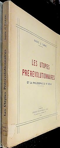 Seller image for Les Utopies prrvolutionnaires et la philosophie du 18e sicle. for sale by Le Chemin des philosophes