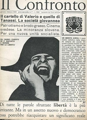 IL CONFRONTO, mensile di politica e cultura. 1966 - 1967 - 7 fascicoli, Milano, Leonardo da Vinci...