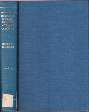 Seller image for The History Of England From The Accession Of James The Second Volume 6 for sale by Jonathan Grobe Books