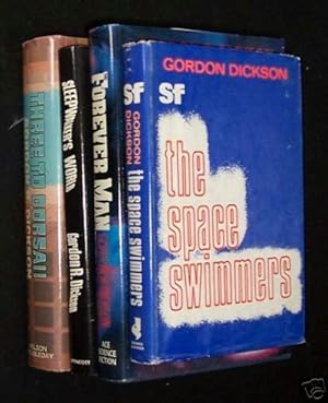 Imagen del vendedor de 4 association copies of Gordon R. Dickson Titles, previously owned by Nebula Award Nominee John E. Stith [Three to Dorsai; Sleepwalker's World; The Space Swimmers; The Forever Man] a la venta por Singularity Rare & Fine