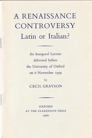 A Renaissance Controversy: Latin or Italian?