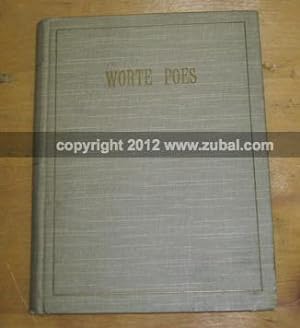 Image du vendeur pour Worte Poes. Mit einer Bibliographie von Moriz Grolig. mis en vente par Zubal-Books, Since 1961
