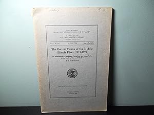 The Bottom Fauna of the Middle Illinois River, 1913-1925 Its Distribution, abundance, Valuation, ...
