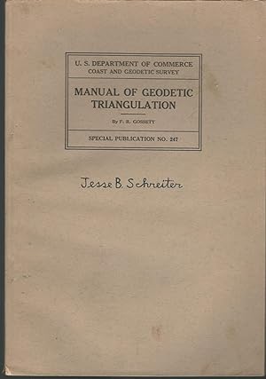 Seller image for Manual of Geodetic Triangulation for sale by Dorley House Books, Inc.