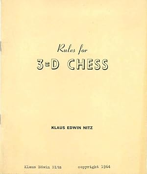 Imagen del vendedor de RULES FOR 3 = D CHESS. a la venta por Kurt Gippert Bookseller (ABAA)