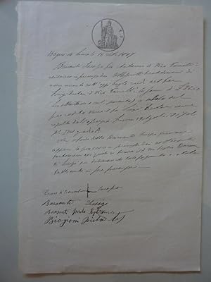 "Ricevuta per Lire 86.50 - Bagni di Lucca 16 Settembre 1907"