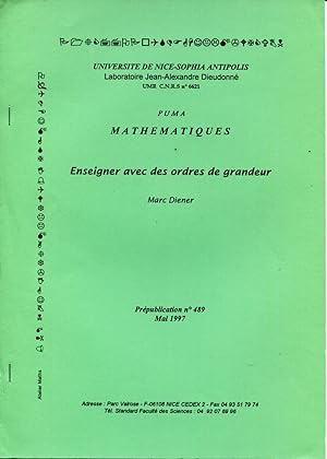 Seller image for Enseigner l'analyse avec des ordres de grandeur for sale by Sylvain Par