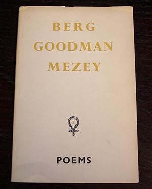 Immagine del venditore per Berg, Goodman, Mezey: Poems (NAPS 2) venduto da Defunct Books