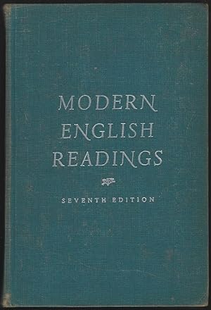 Seller image for MODERN ENGLISH READINGS Biography, Short Stories, Poems, Essays, Plays for sale by Gibson's Books