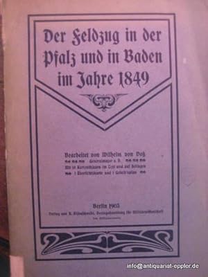 Der Feldzug in der Pfalz und in Baden im Jahre 1849