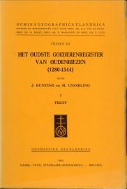 Het oudste goederenregister van Oudenbiezen (1280 - 1344) I. tekst