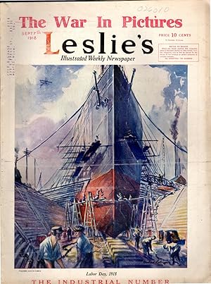 Immagine del venditore per Leslie's Illustrated Weekly Newspaper, Volume CXXVII, No. 3287; September 7, 1918 venduto da Dorley House Books, Inc.