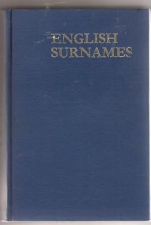 Bild des Verkufers fr English Surnames: Their Sources and Significations zum Verkauf von BJ's Book Barn