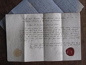 Lord Lieutenant's Commission Signed By 8th Earl of Kintore Appointing Alfred H W Farrell Younger ...