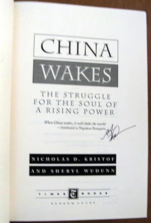 Imagen del vendedor de China Wakes: The Struggle for the Soul of a Rising Power a la venta por Trilby & Co. Books