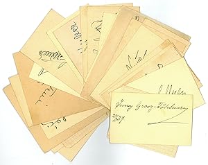 Seller image for Sammlung von 27 Autogrammk�rtchen. for sale by Antiquariat INLIBRIS Gilhofer Nfg. GmbH