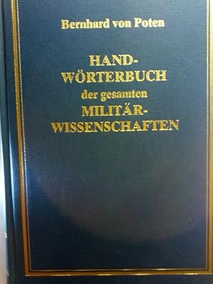 Imagen del vendedor de Handwrterbuch der gesamten Militrwissenschaften. Nur Band 1 : Aa bis Berg. Reprint der Ausgabe Bielefeld 1877. - a la venta por ANTIQUARIAT Franke BRUDDENBOOKS