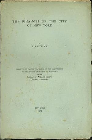 Immagine del venditore per The Finances of the City of New York venduto da Kaaterskill Books, ABAA/ILAB