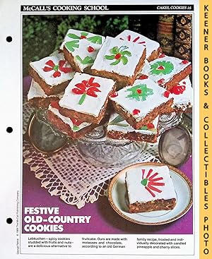 McCall's Cooking School Recipe Card: Cakes, Cookies 16 - Nathans Lebkuchen : Replacement McCall'...