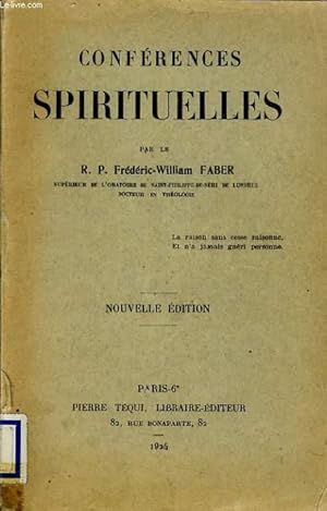 Image du vendeur pour CONFERENCE SPIRITUELLES mis en vente par Le-Livre