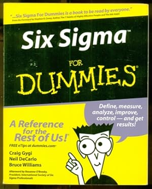 Image du vendeur pour Six Sigma for Dummies mis en vente par Don's Book Store