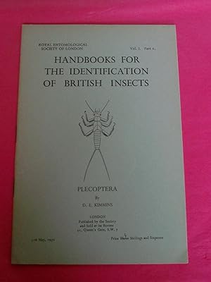 Seller image for PLECOPTERA (Handbooks For The Identification of British Insects Vol I. Parts 6) for sale by LOE BOOKS