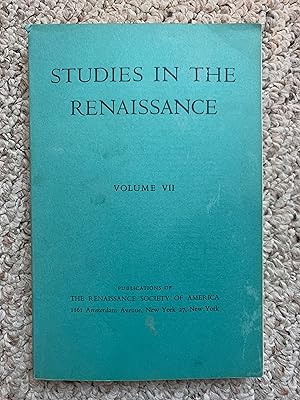 Seller image for Studies In The Renaissance Volume VII Spencer's House of Care: a Reinterpretation for sale by Three Geese in Flight Celtic Books