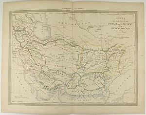 CARTA DEGLI STATI DI PERSIA AFGANISTAN E DEL BELUTCHISTAN.: